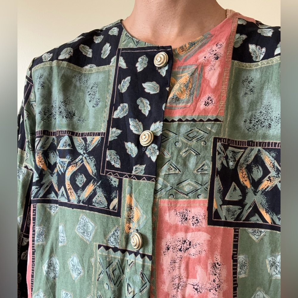 Y2k Patchwork Button-Up - image 5